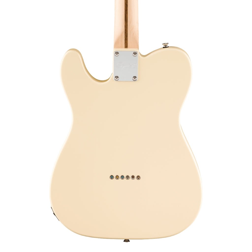 Squier Affinity Series Telecaster Thinline Laurel Fingerboard with Black Pickguard - Olympic White Electric Guitars Sky Music
