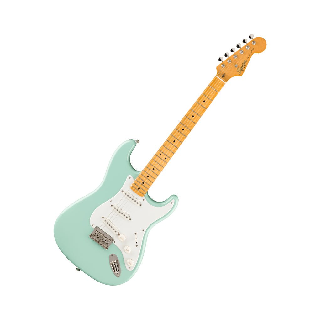 Squier Classic Vibe 50s Stratocaster HT Maple Fingerboard w/Parchment Pickguard - Surf Green Electric Guitars Sky Music