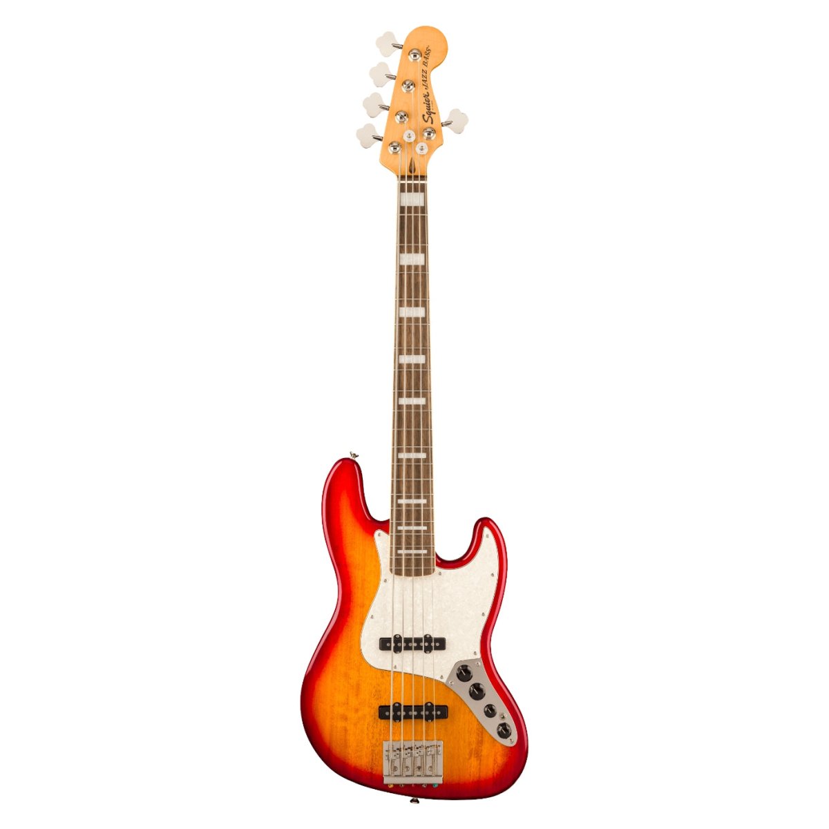 Squier Classic Vibe Active '70s Jazz Bass V - Sienna Sunburst, Laurel Fingerboard Bass Guitars Sky Music