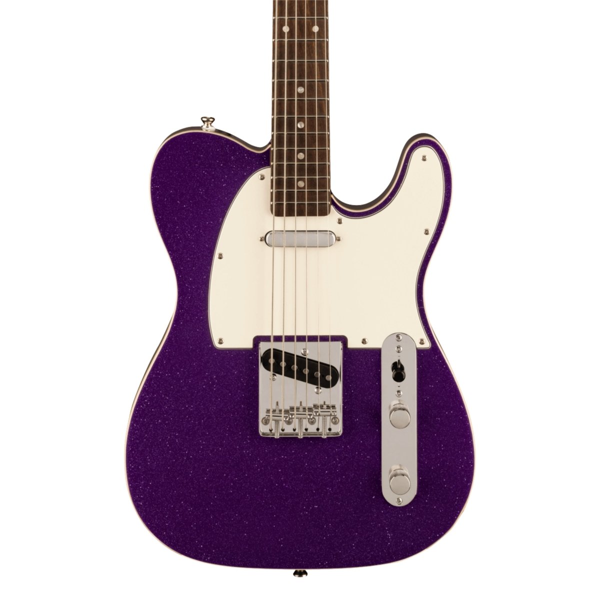Squier Classic Vibe Baritone Custom Telecaster - Purple Sparkle, Laurel Fingerboard Electric Guitars Sky Music