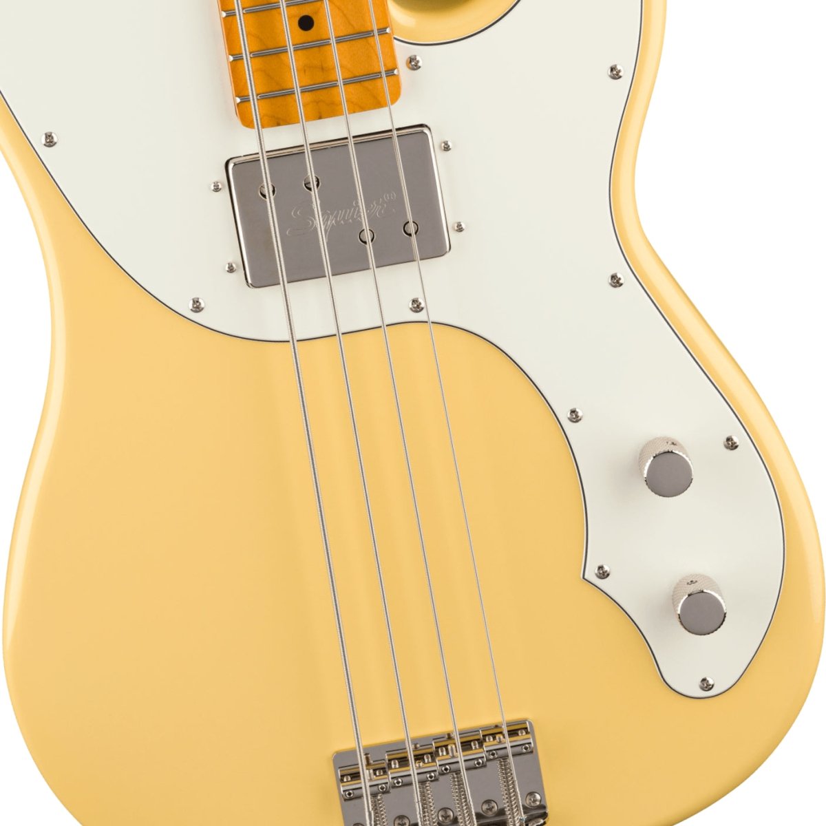 Squier Classic Vibe Telecaster Bass Guitar - Vintage White, Maple Fingerboard Bass Guitars Sky Music
