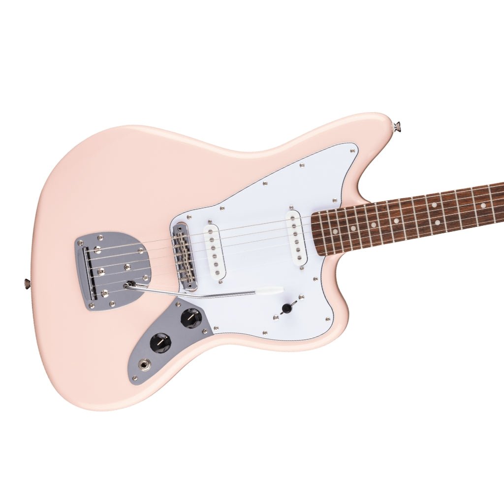 Squier FSR Affinity Jaguar Electric Guitar - Shell Pink, Laurel Fingerboard Electric Guitars Sky Music