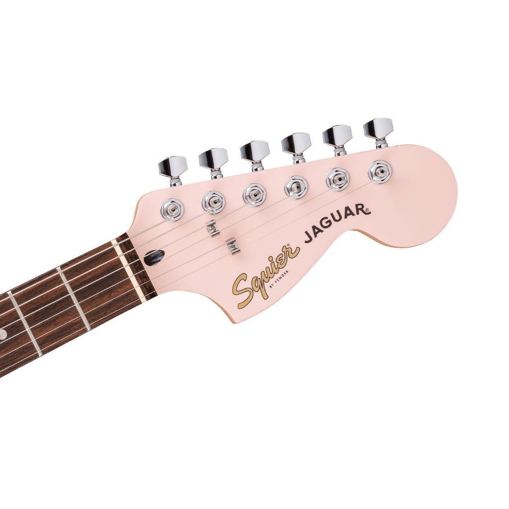 Squier FSR Affinity Jaguar Electric Guitar - Shell Pink, Laurel Fingerboard Electric Guitars Sky Music