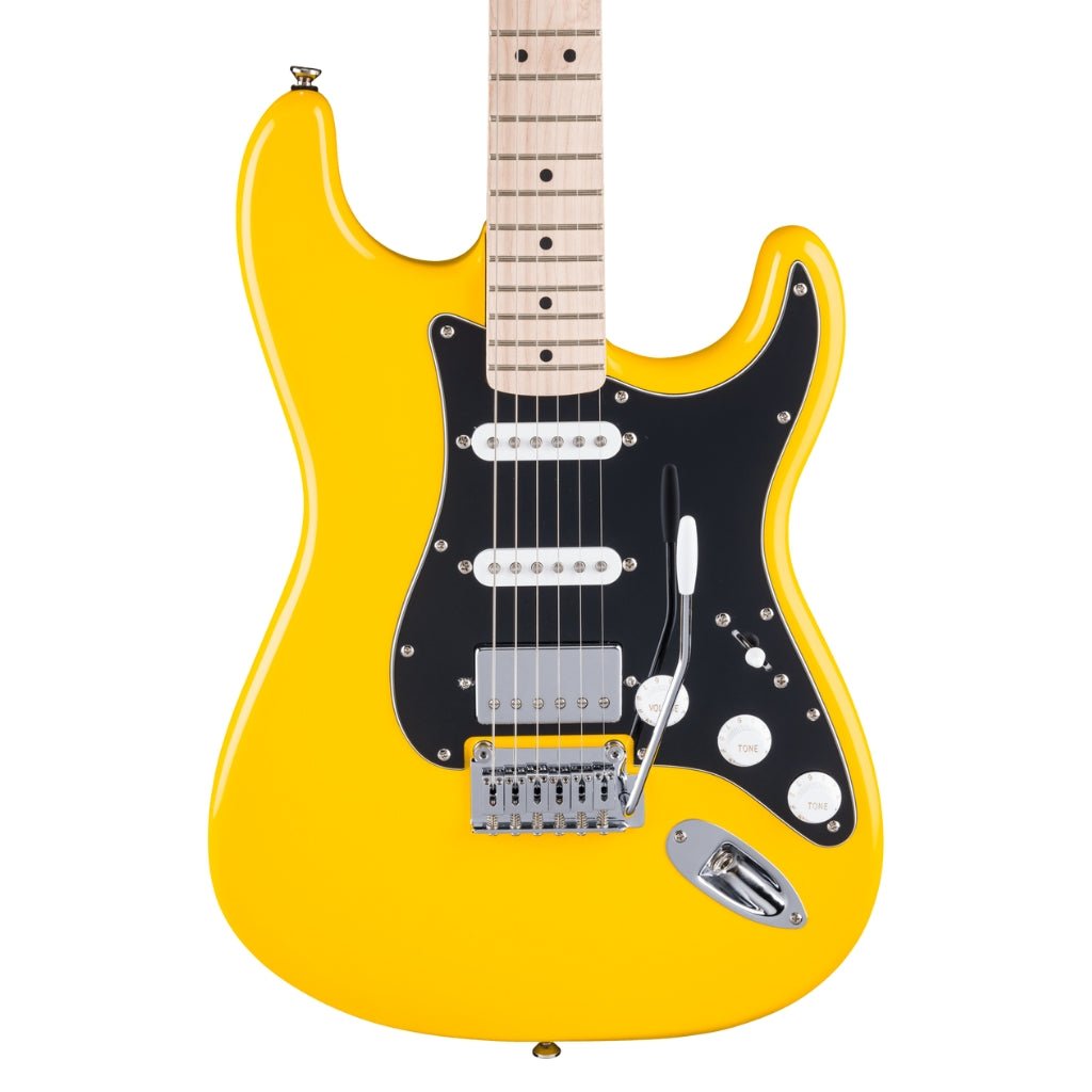 Squier FSR Affinity Series Stratocaster HSS Electric Guitar - Graffiti Yellow, Maple Fingerboard Electric Guitars Sky Music