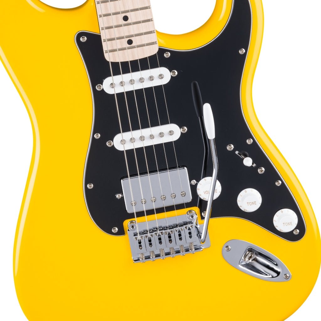 Squier FSR Affinity Series Stratocaster HSS Electric Guitar - Graffiti Yellow, Maple Fingerboard Electric Guitars Sky Music