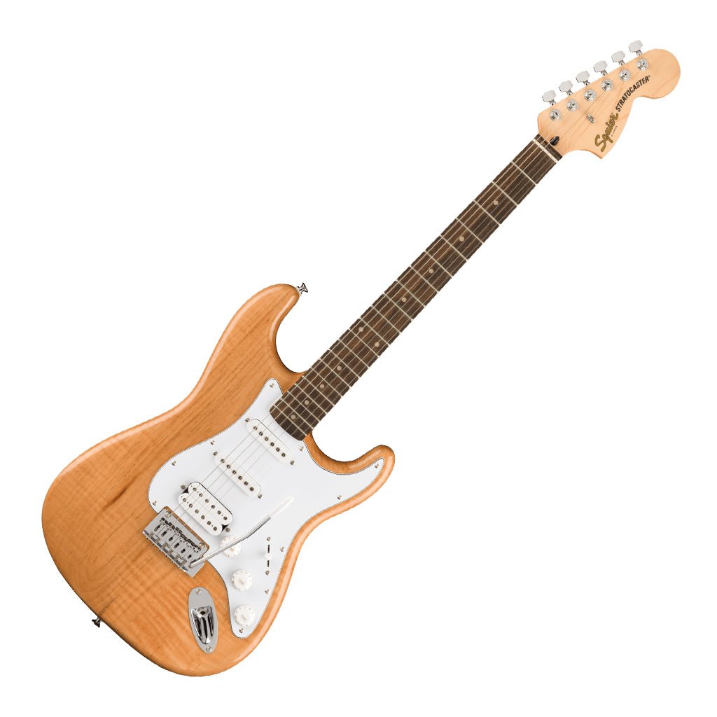 Squier FSR Affinity Series™ Stratocaster® HSS, Laurel Fingerboard, White Pickguard, Natural Electric Guitars Sky Music