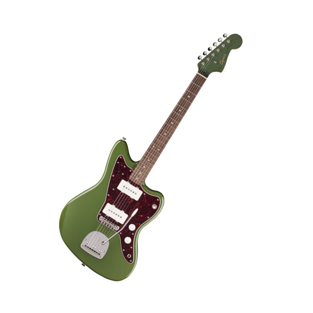 Squier FSR Classic Vibe 60s Jazzmaster Laurel Fingerboard - Antique Olive Electric Guitars Sky Music
