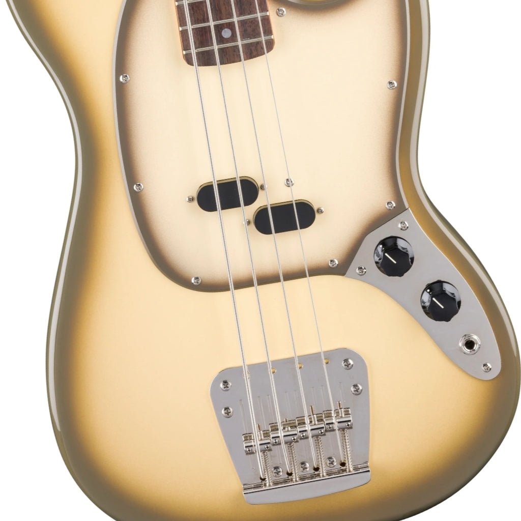 Squier FSR Classic Vibe '60s Mustang Bass Guitar - Antigua Burst, Laurel Fingerboard Bass Guitars Sky Music
