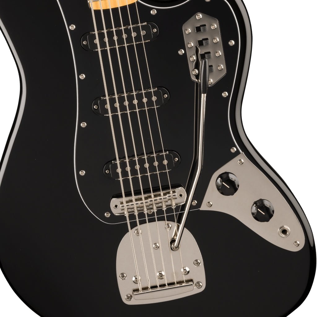 Squier FSR Classic Vibe Bass VI Bass Guitar - Black, Maple Fingerboard Bass Guitars Sky Music