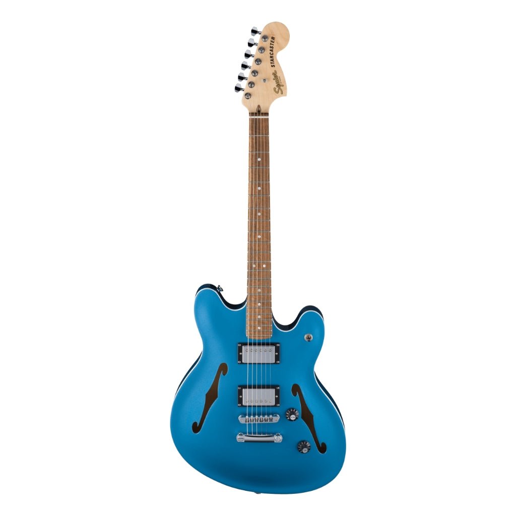 Squier FSR Limited Edition Affinity Series Starcaster Deluxe - Lake Placid Blue Electric Guitars Sky Music
