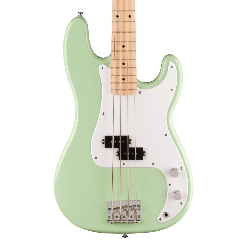 Squier FSR Sonic Precision Bass Guitar - Surf Green, Maple Fingerboard Electric Guitars Sky Music