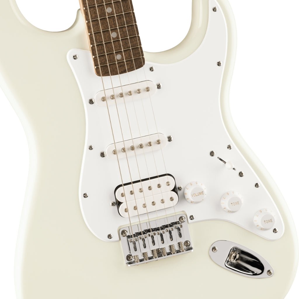 Squier FSR Sonic Stratocaster HT HSS Electric Guitar - Arctic White, Laurel Fingerboard Electric Guitars Sky Music