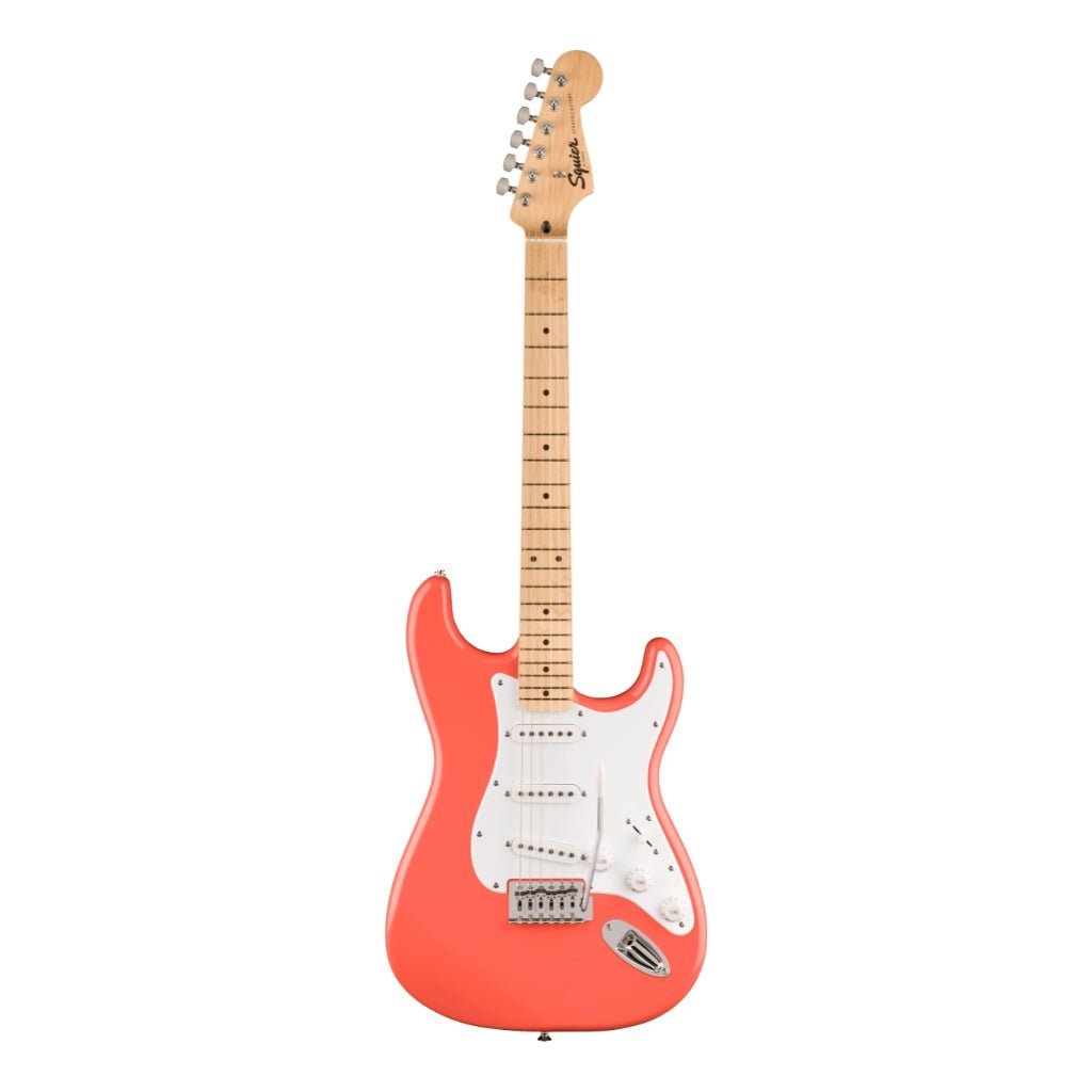 Squier FSR Squier Sonic Stratocaster - Tahitian Coral, Maple Fingerboard Electric Guitars Sky Music