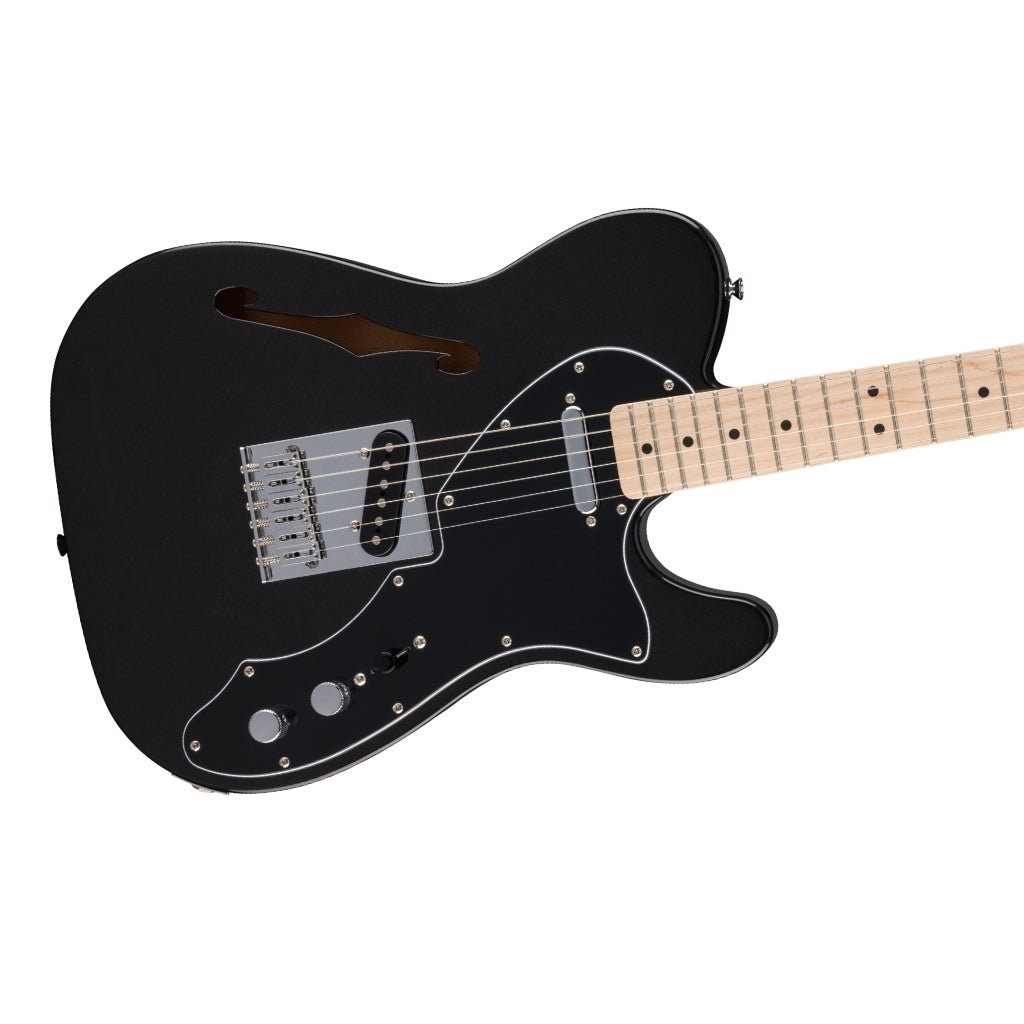Squier Limited Edition Affinity Series Telecaster Thinline - Metallic Black, Maple Fingerboard Electric Guitars Sky Music