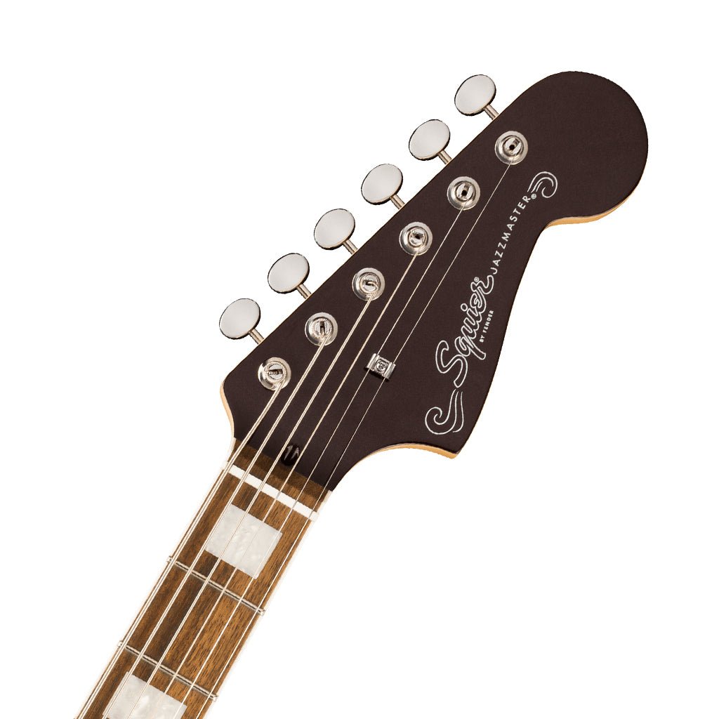 Squier Paranormal Baritone Jazzmaster HH Laurel Fingerboard Electric Guitar - Oxblood Electric Guitars Sky Music