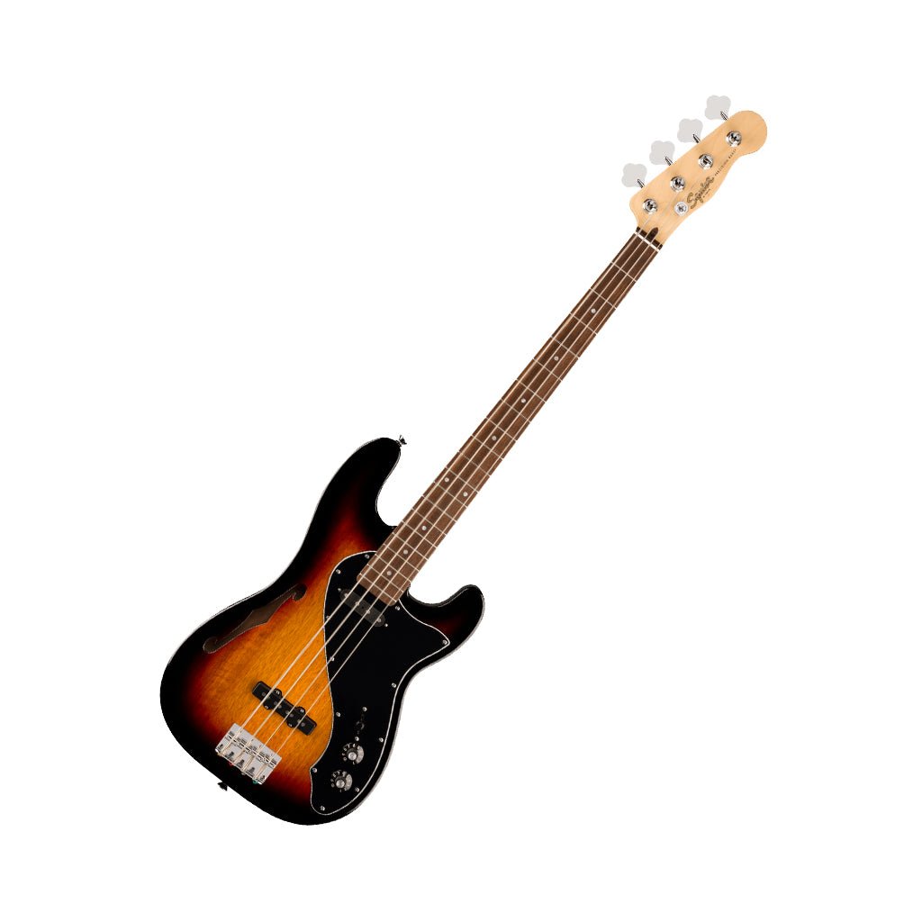Squier Paranormal Precision Bass Thinline SJ Laurel Fingerboard - 3-Color Sunburst Bass Guitars Sky Music