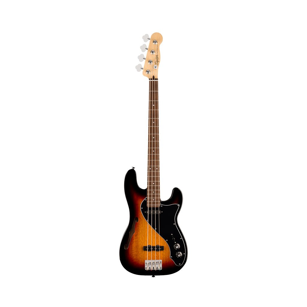 Squier Paranormal Precision Bass Thinline SJ Laurel Fingerboard - 3-Color Sunburst Bass Guitars Sky Music