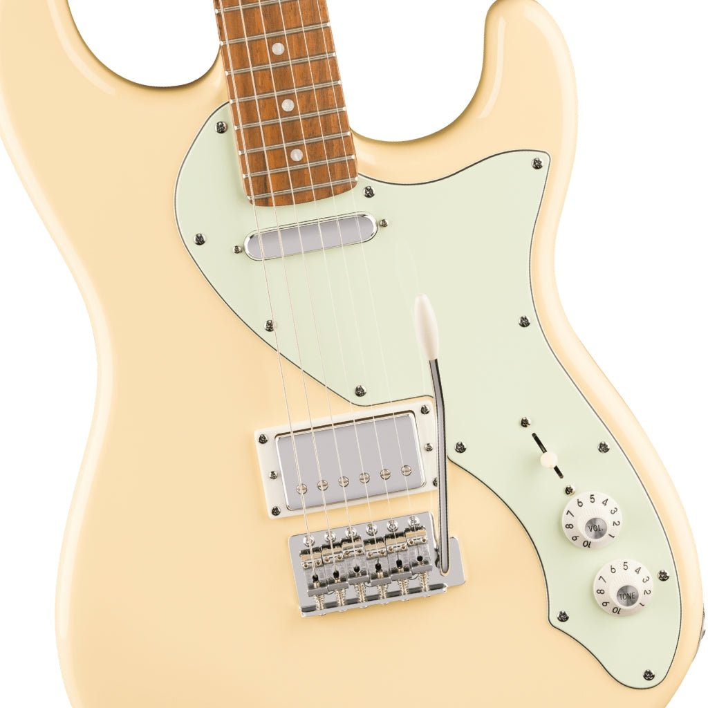 Squier Paranormal Stratocaster Deluxe Electric Guitar - Vintage White, Laurel Fingerboard Electric Guitars Sky Music