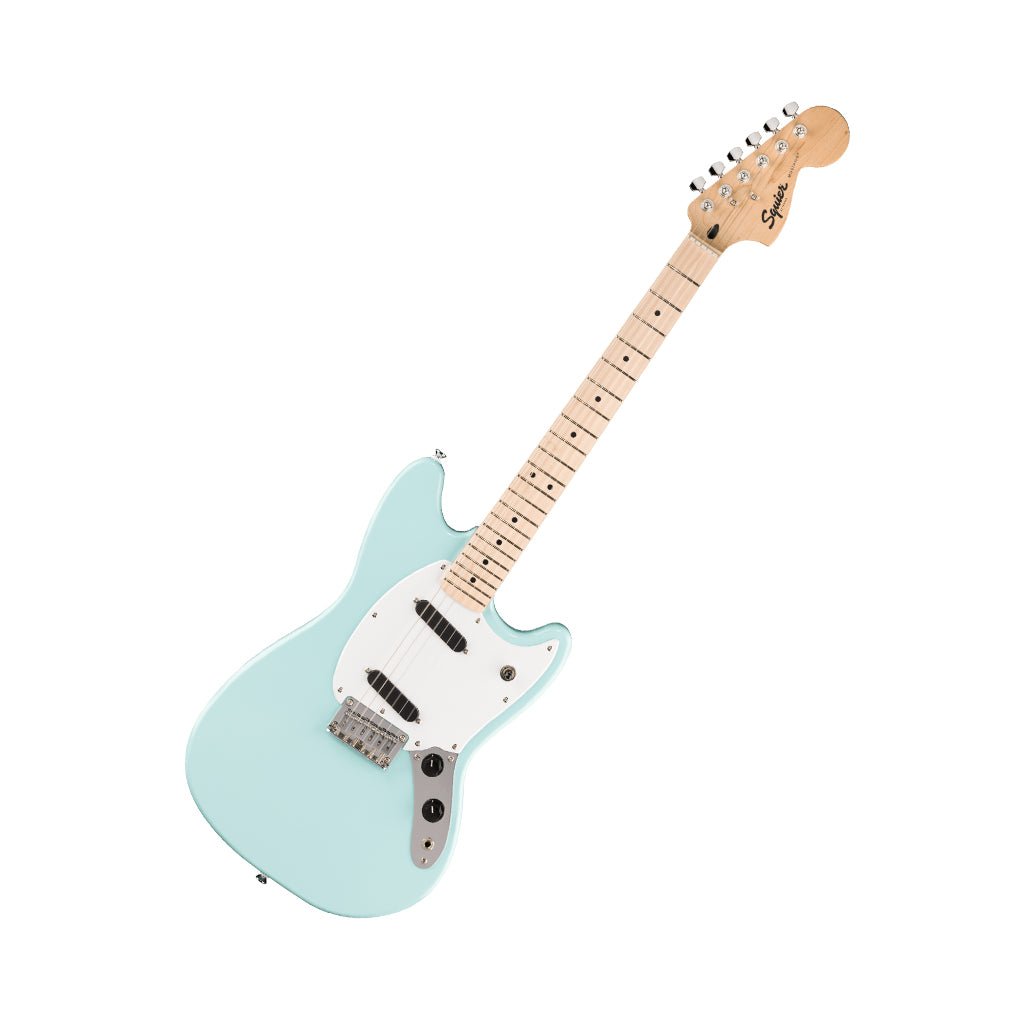 Squier Sonic Mustang Maple Fingerboard Electric Guitar - Daphne Blue Electric Guitars Sky Music