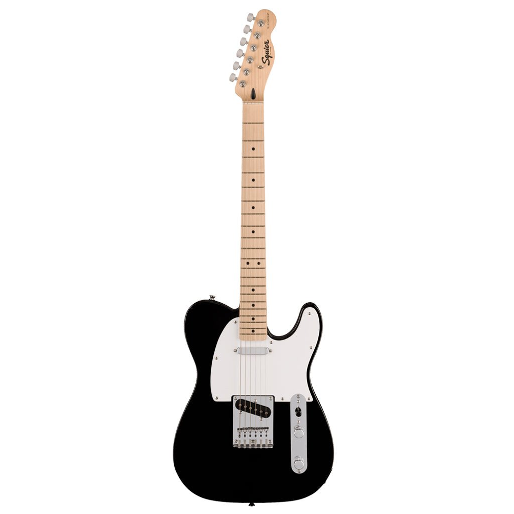 Squier Sonic Telecaster Maple Fingerboard w/White Pickguard - Black Electric Guitars Sky Music