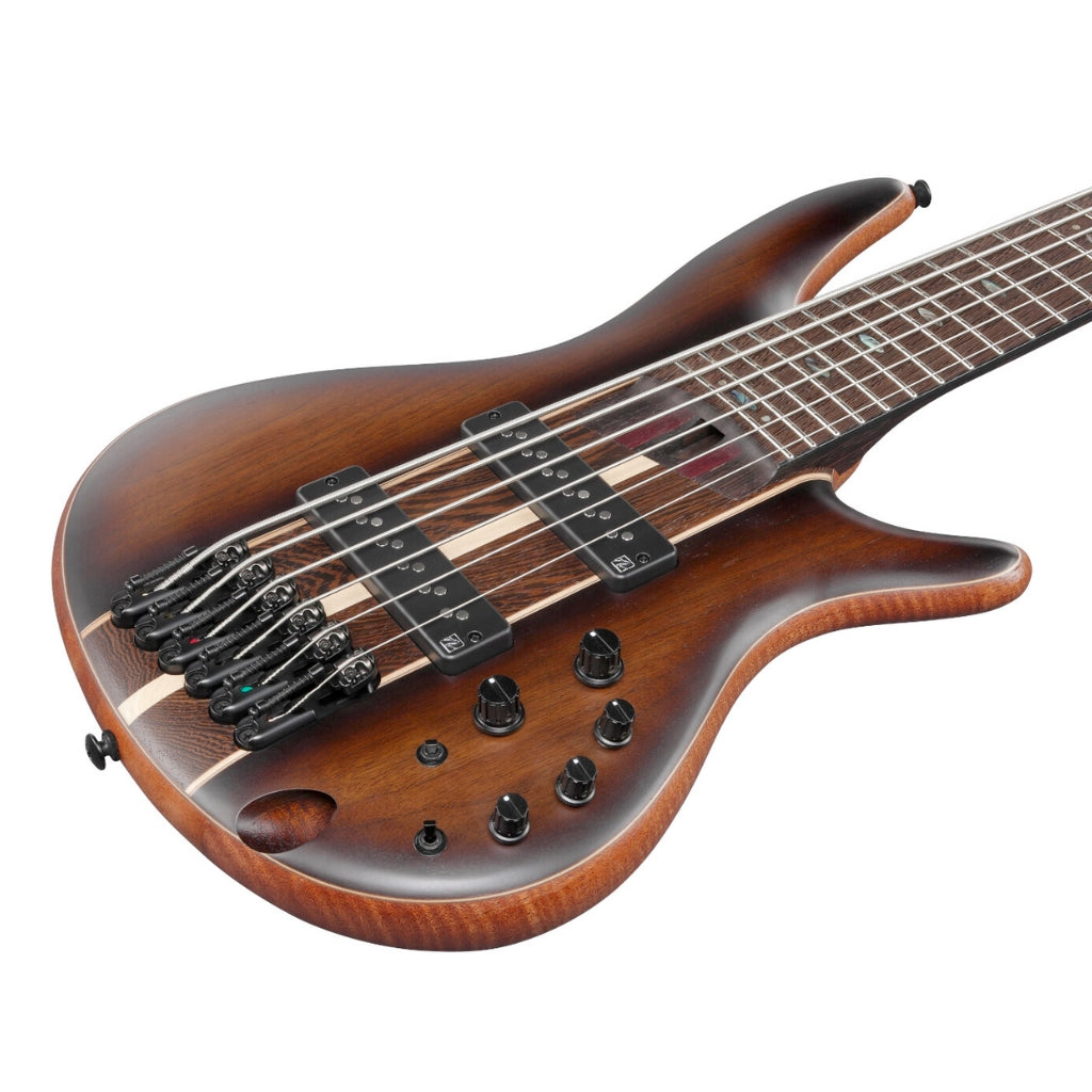 Ibanez - SR1356B 6 String Premium Bass With Bag - Dual Mocha Burst Flat