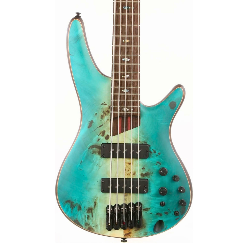 Ibanez - SR1605B Premium Electric 5-String Bass - Caribbean Shoreline Flat