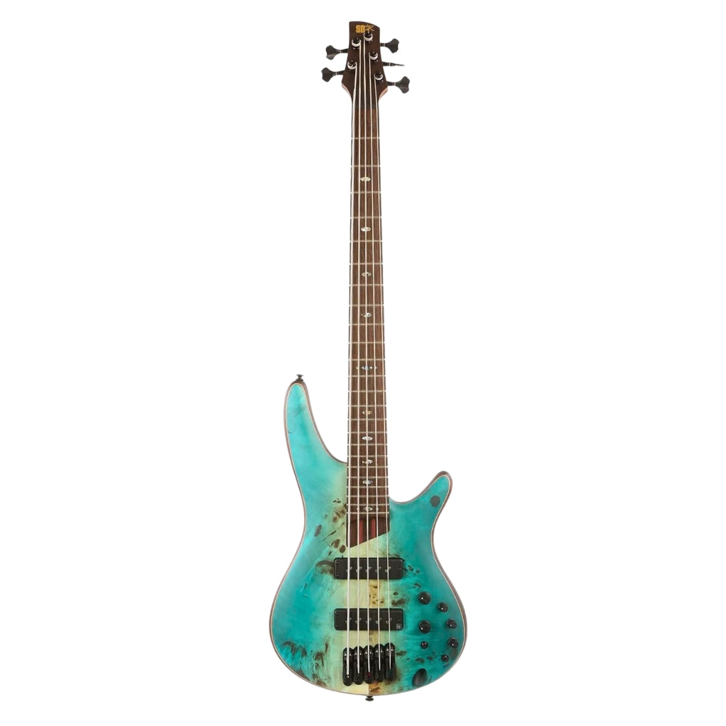 Ibanez - SR1605B Premium Electric 5-String Bass - Caribbean Shoreline Flat