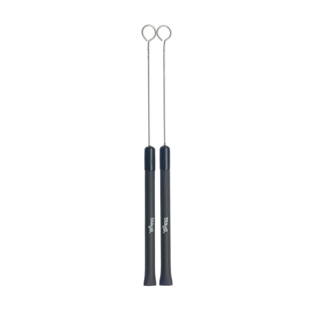 Stagg SBRU20-RM Retractable Wire Brush with Rubber Handles - Medium Drum Sticks Sky Music