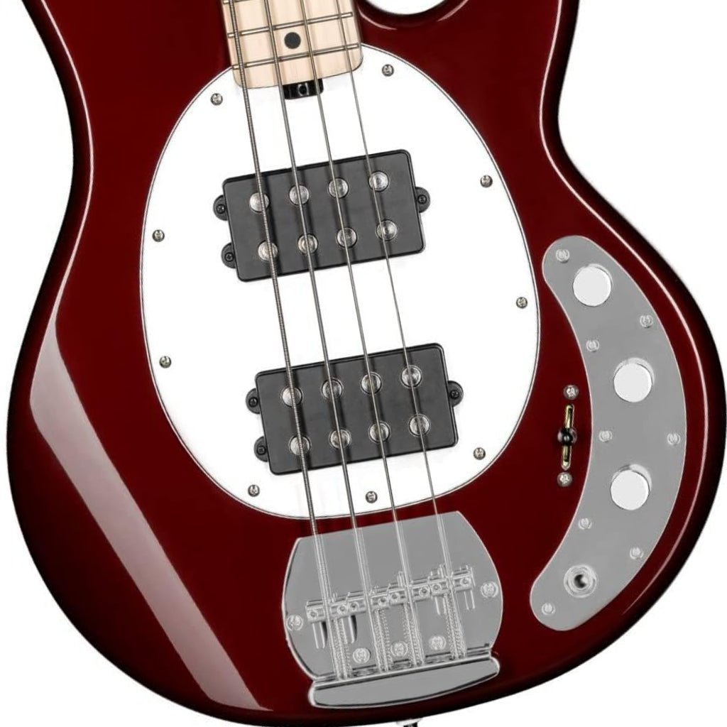 Sterling By Music Man StingRay RAY4HH Bass Guitar - Candy Apple Red Bass Guitars Sky Music