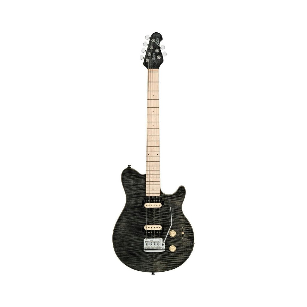 Sterling Sub Axis AX3FM Flamed Maple Top Electric Guitar - Trans Black Electric Guitars Sky Music
