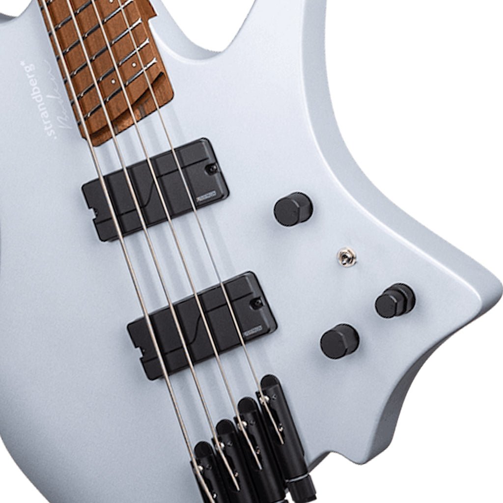 Strandberg Boden Bass Standard 4 String Bass Guitar - Blue Aura Metallic Satin Bass Guitars Sky Music