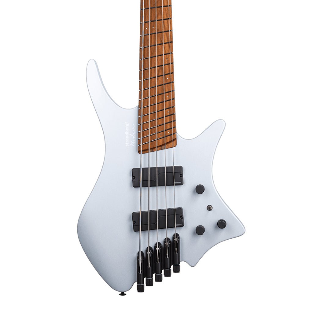 Strandberg Boden Bass Standard 5 String Bass Guitar - Blue Aura Metallic Satin Bass Guitars Sky Music