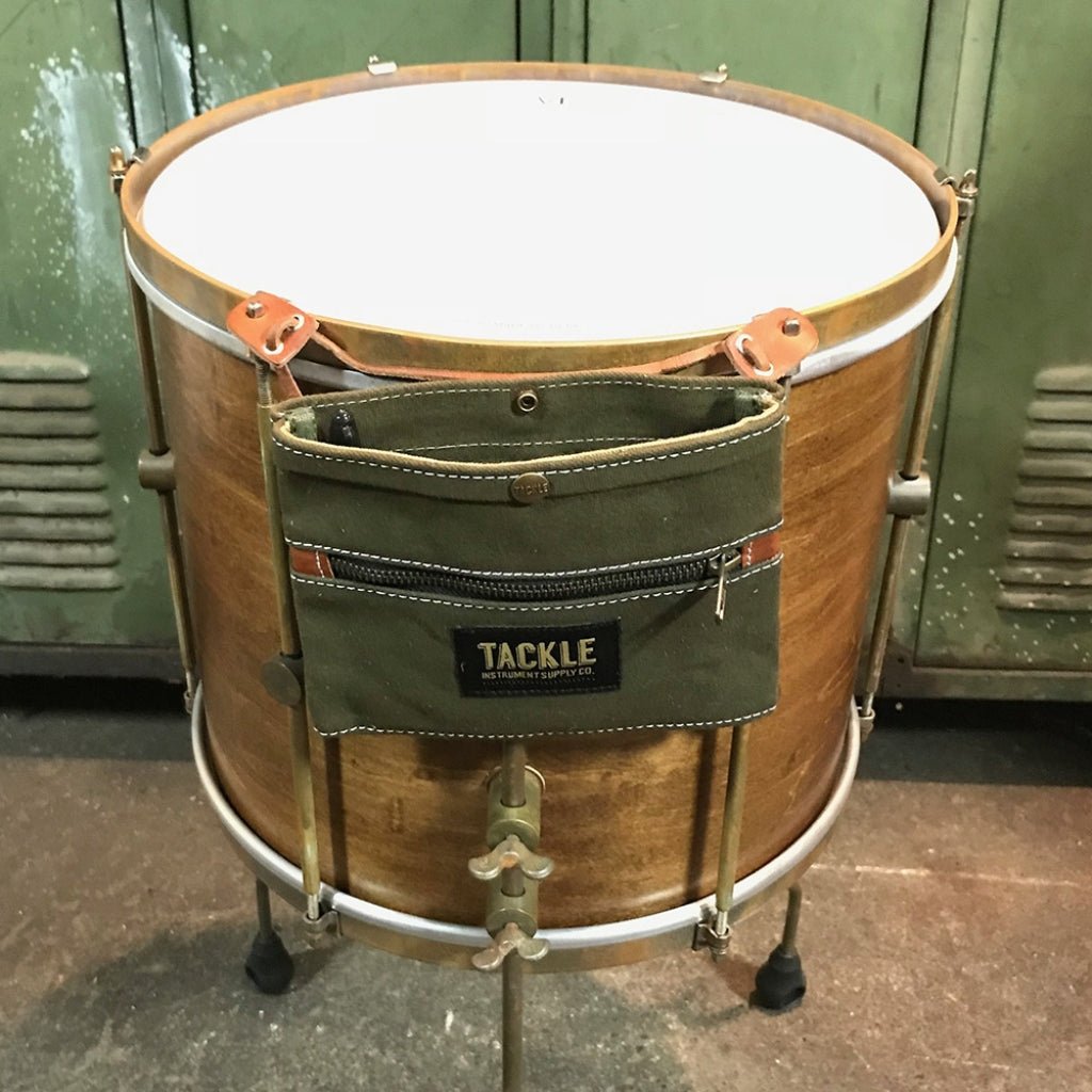 Tackle Waxed Canvas Gig Pouch - Forest Green Drum Bags & Cases Sky Music