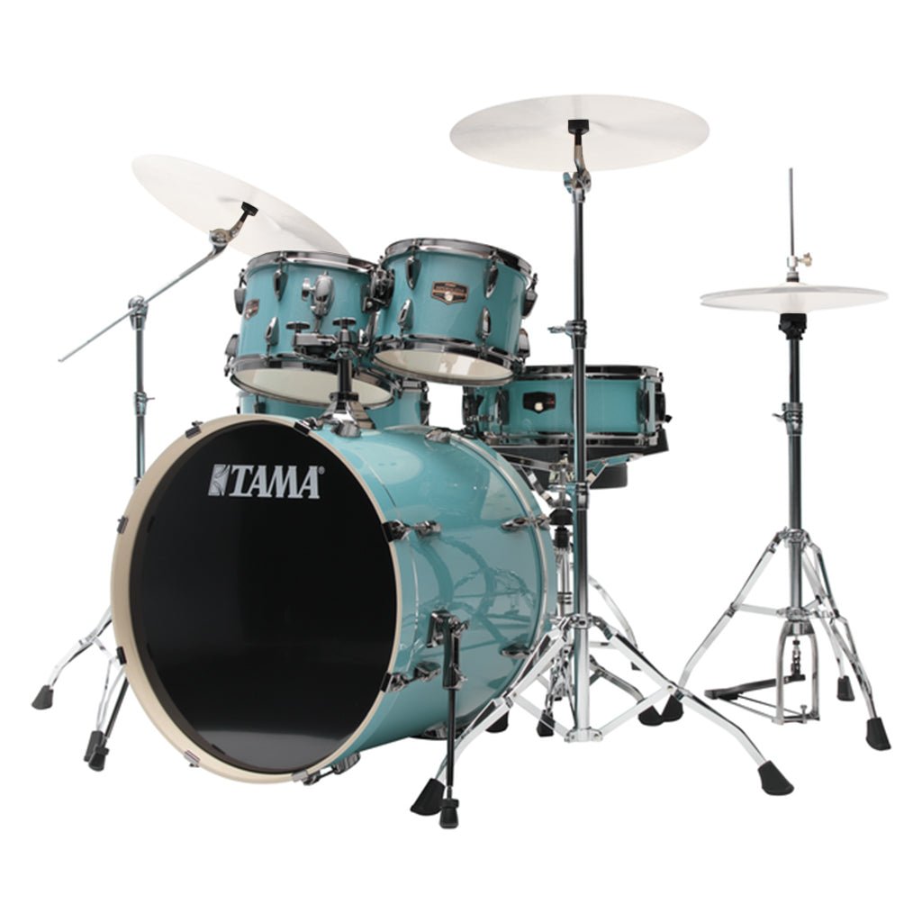 Tama Imperialstar 5-Piece Complete Kit w/22" Bass Drum - Sky Blue Mist Acoustic Drums Sky Music