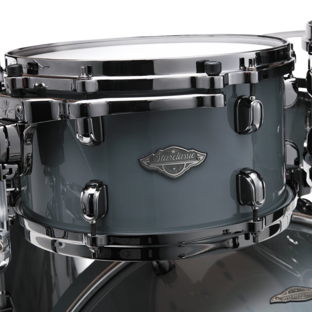 TAMA Starclassic Performer 5-Piece Shell Pack - Smoky Grey, Hyper-Drive Configuration & Black Nickel Shell Hardware Acoustic Drums Sky Music