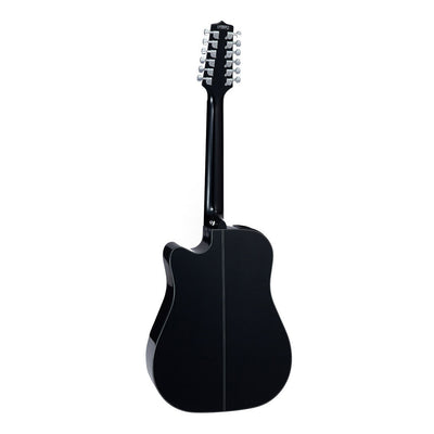 Takamine GD30 Series 12 String Dreadnought AC EL Guitar with Cutaway in Black Gloss Finish