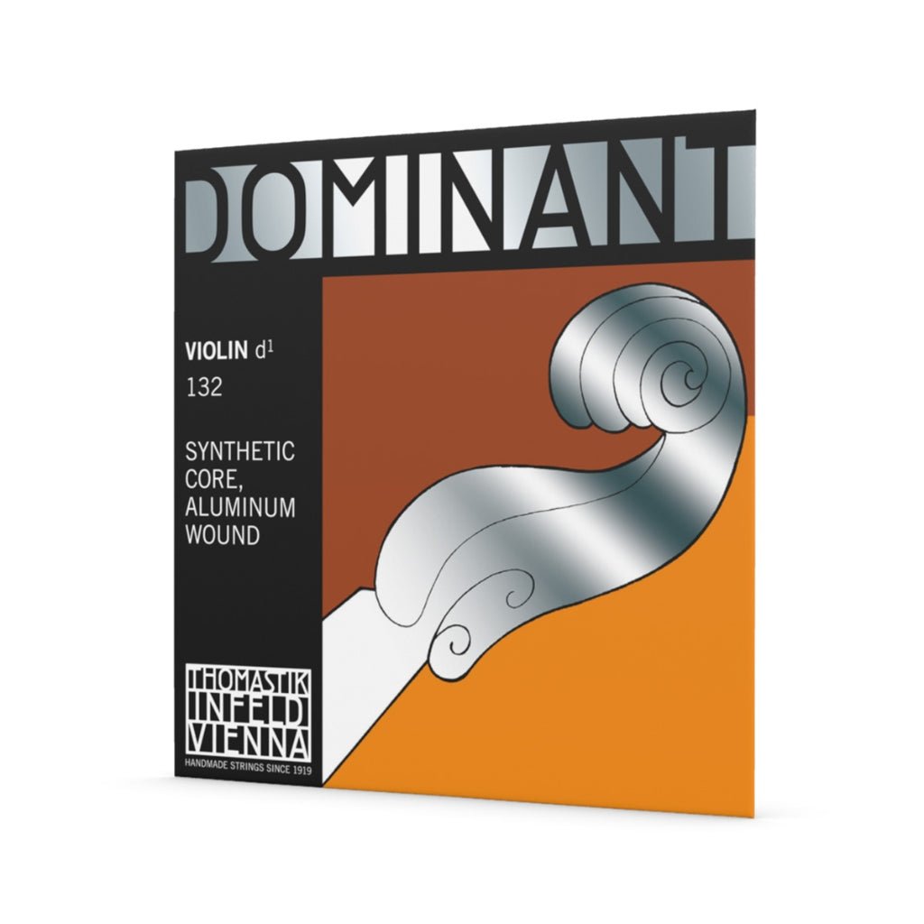 Thomastik Dominant DT132W Violin D String 4/4 Light Synthetic Core Aluminum Wound Bowed Instrument Strings Sky Music