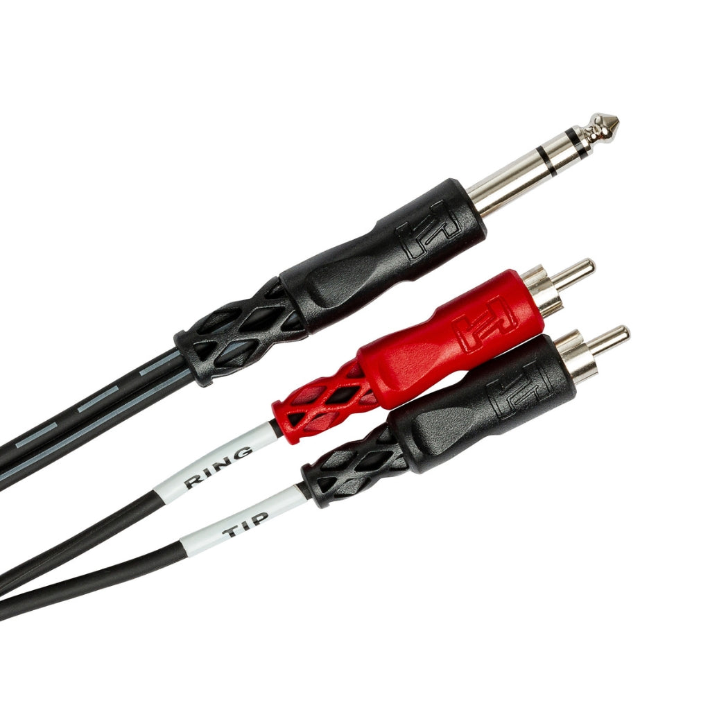Hosa Technology - 1/4 in TRS to Dual RCA - Insert Cable 4m