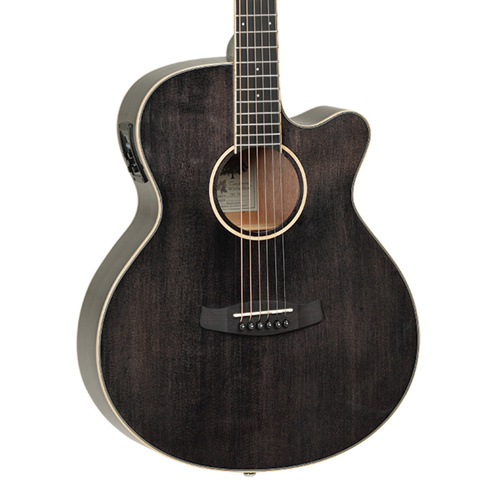 Tanglewood TW4BS Winterleaf SF C/E Black Shadow Gloss