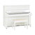 Yamaha U1JSC3PWHC 121cm Upright Piano with SC3 Silent System in Polished White with Chrome Fittings