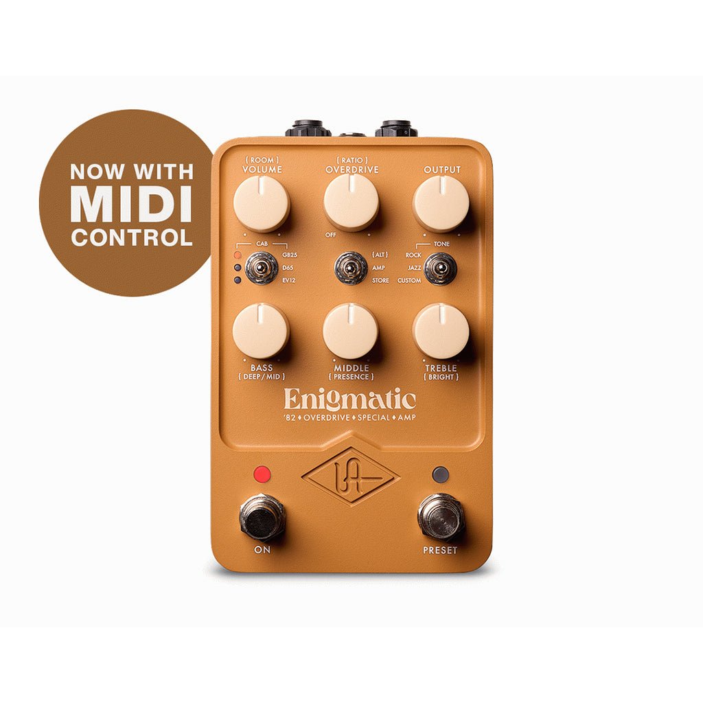 Universal Audio UAFX Enigmatic '82 Overdrive Special Amp Effects Pedals Sky Music