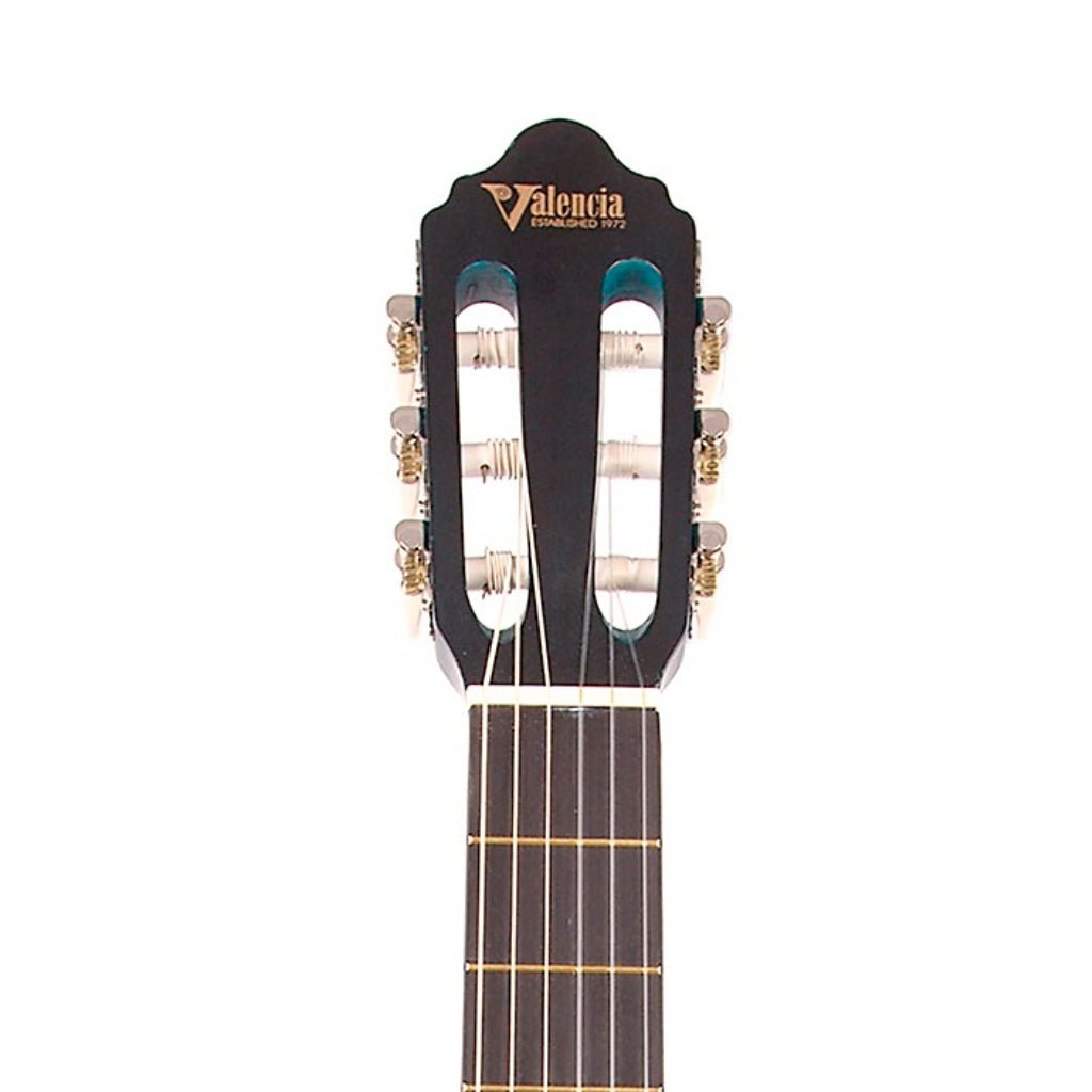 Valencia - 200 Series 1/2 Size Classical Guitar - Transparent Blue Classical Guitars Sky Music