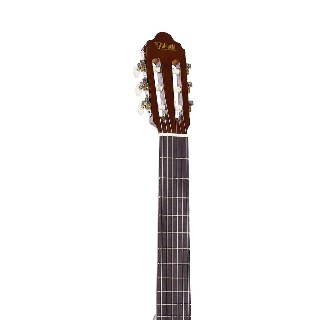 Valencia VC104HTCE Hybrid Neck Thin Body Classical/Electric Guitar - Natural Classical Guitars Sky Music