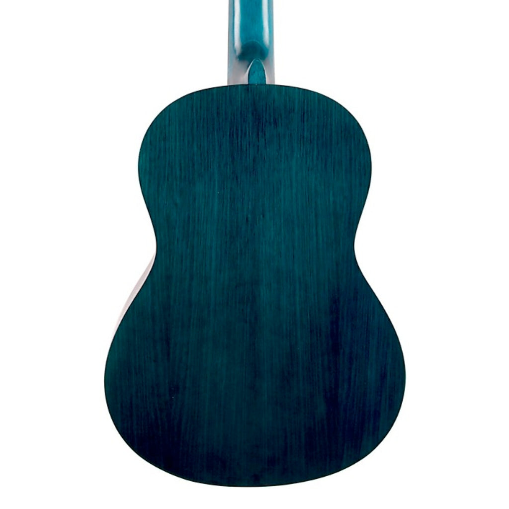 Valencia - 200 Series 1/2 Size Classical Guitar - Transparent Blue