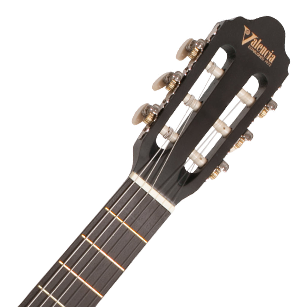 Valencia VC203 3/4 Classical Guitar Satin Transparent Blue