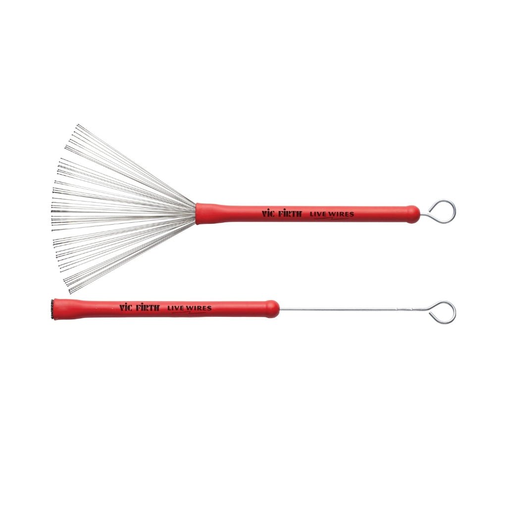 Vic Firth Live Wires Round Bead Tip Brushes Mallets, Brushes & Rods Sky Music