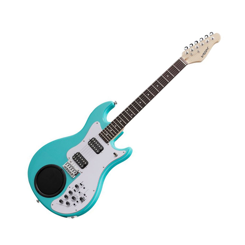 Vox APC-2 Travel Guitar w/Built-In Speaker Effects & Rhythm - Aqua Green Electric Guitars Sky Music