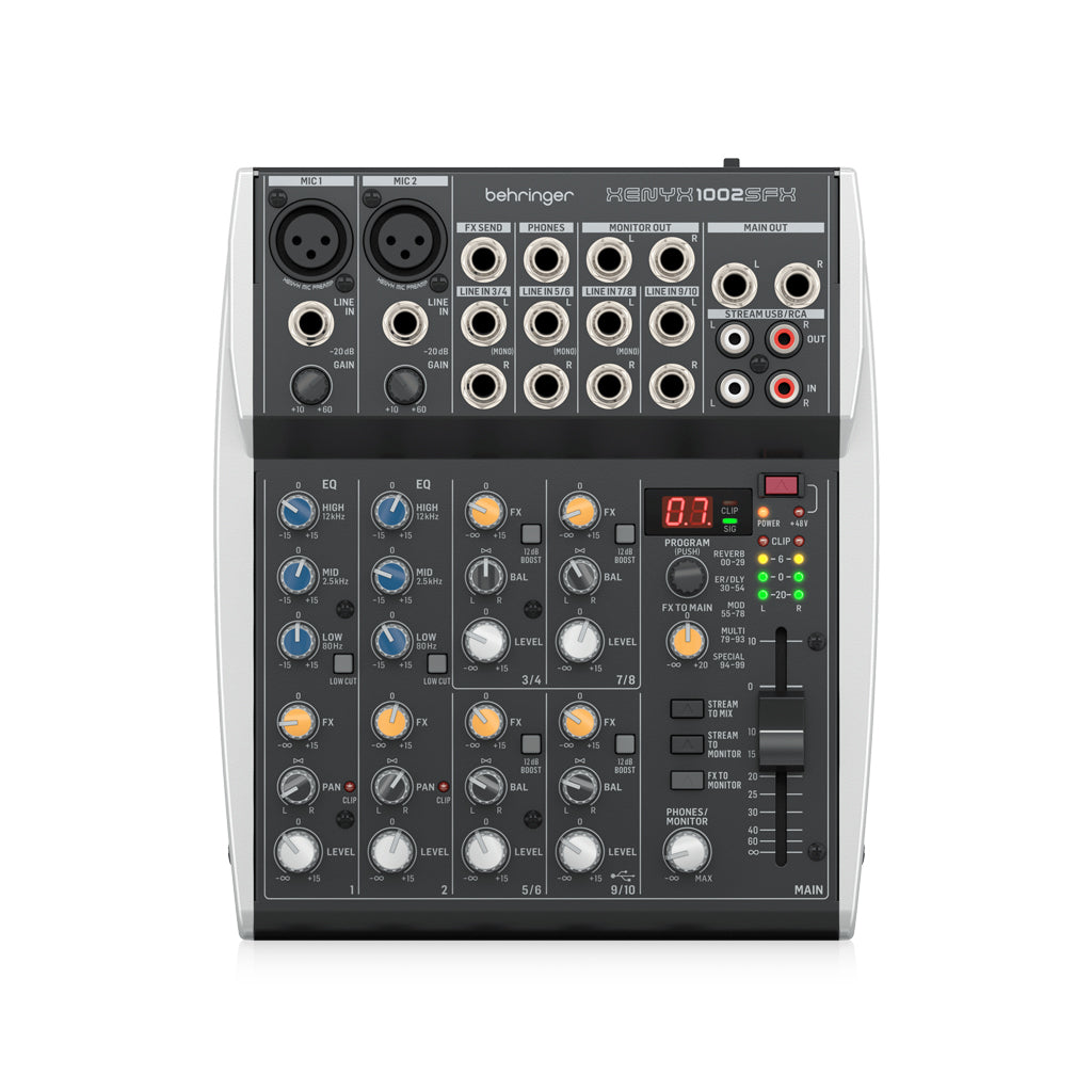 Behringer - Xenyx 1002SFX - 10ch Mixer W/USB & FX