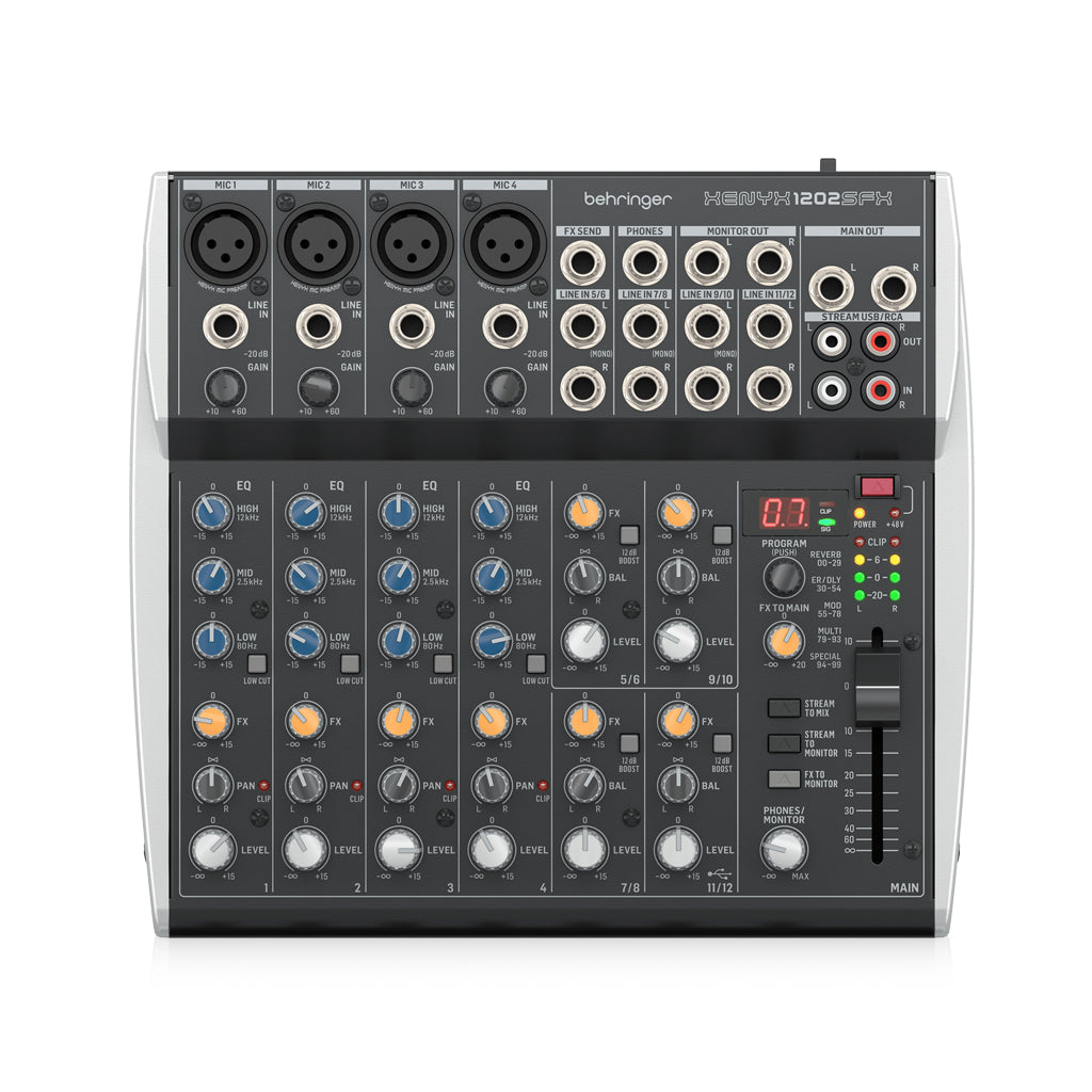 Behringer Xenyx - 1202SFX - 12ch Mixer W/USB & FX