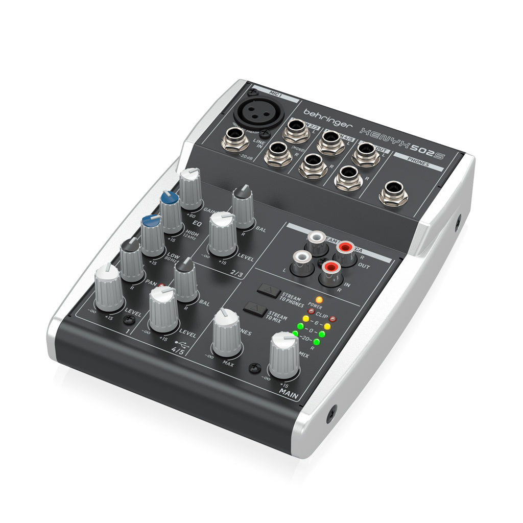 Behringer Xenyx 502s 5 Channel Mixer With USB